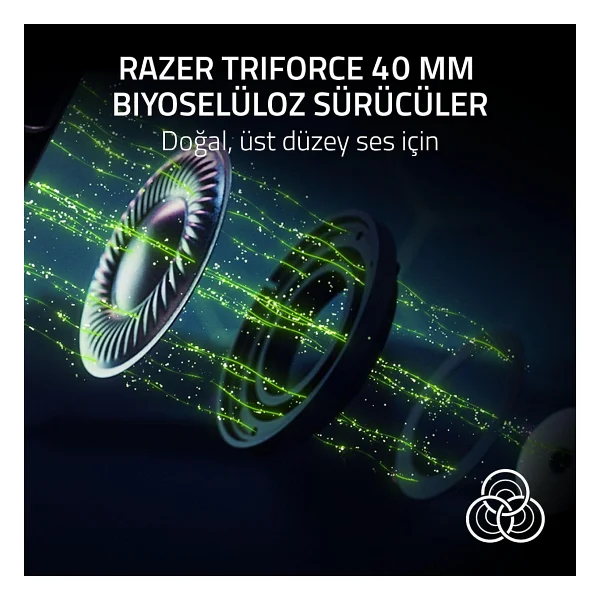 Razer Kraken V4 Pro Rz04-05160100-R3m1 RGB Kablolu/Kablosuz Kulak Üstü Oyuncu Kulaklığı - Görsel 9