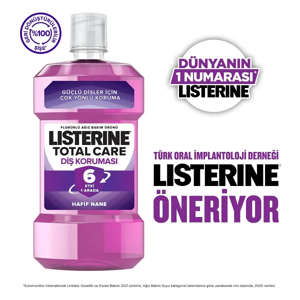 Listerine Total Care 1 Lt Gargara - Görsel 5