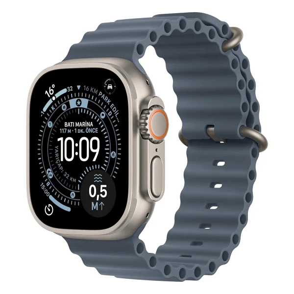 Apple Watch Ultra 3 GPS + Cellular 49mm Siyah Titanyum Kasa Akıllı Saat - Görsel 10