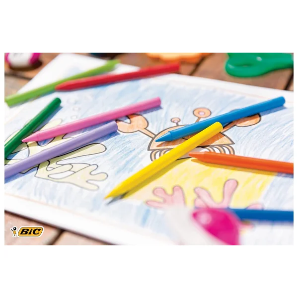 Bic Kids Plastidecor Silinebilir 12'li Pastel Boya - Görsel 7