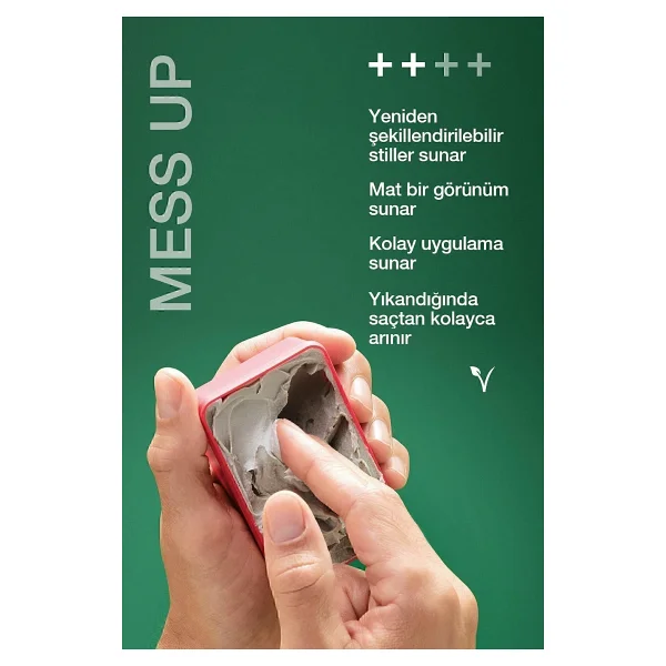 Osis Mess Up Mat Şekillendirici Macun 100ml X 2 Adet Orta Tutuş Mat Görünüm Kolay Şekil Esnek Wax - Görsel 2