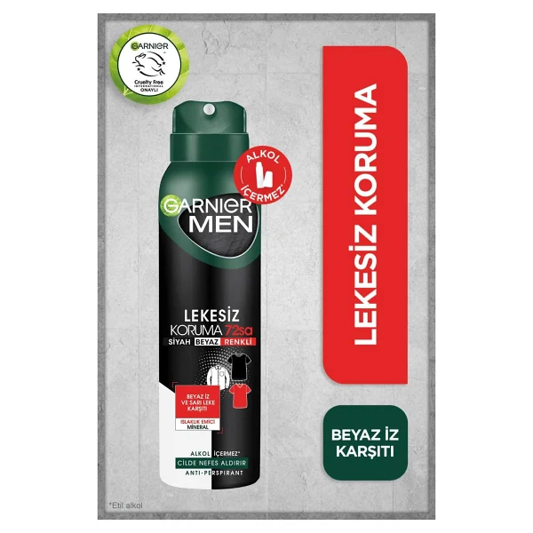 Garnier Men Lekesiz Koruma Sprey Deodorant - Görsel 3