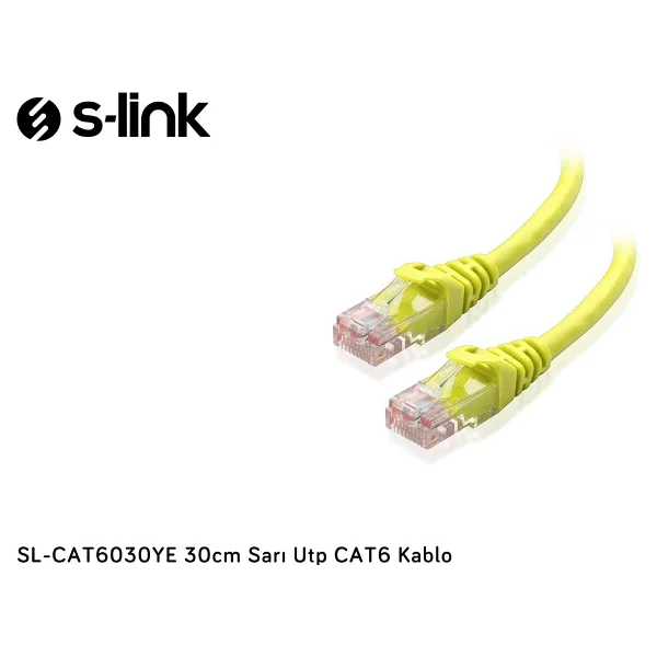 S-Link Sl-Cat6030 Utp 30 Cm Cat6 Patch Kablo - Görsel 2