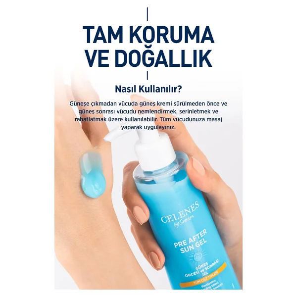Celenes By Sweden Herbal Güneş Öncesi Ve Sonrası Jel 200 Ml - Görsel 5