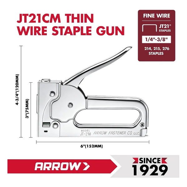 Arrow JT21CM 6-10 mm Mekanik Zımba Tabancası - Görsel 2