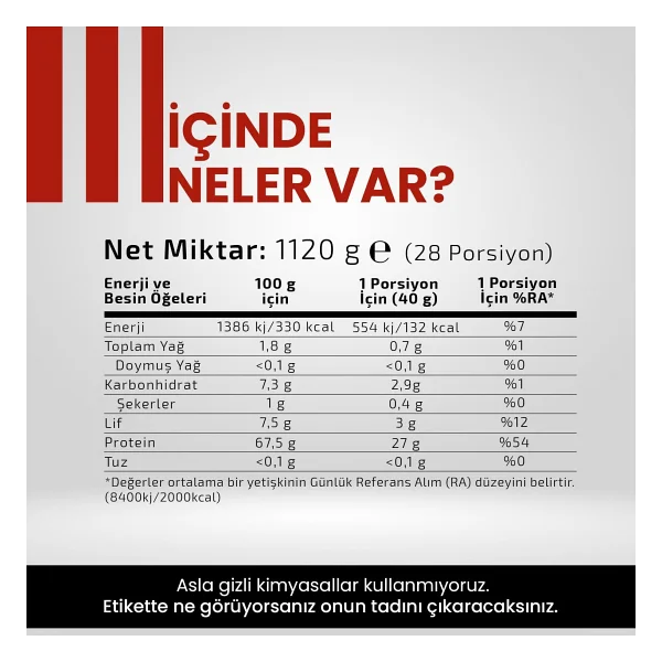 Hellobari Formula Protepure Whey Çilek Aromalı Protein Tozu 1120 Gr - Görsel 6