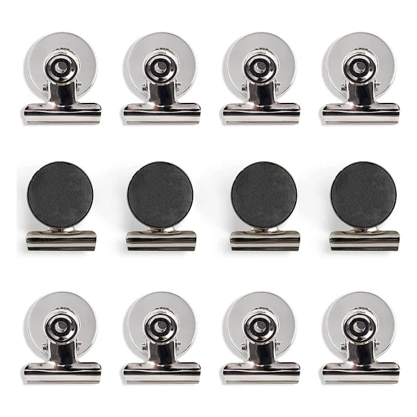 Valkyrie 12 Adet Mıknatıslı Mandallı Buzdolabı Magnet Fotoğraf Kağıt Evrak Tutucu - Görsel 2