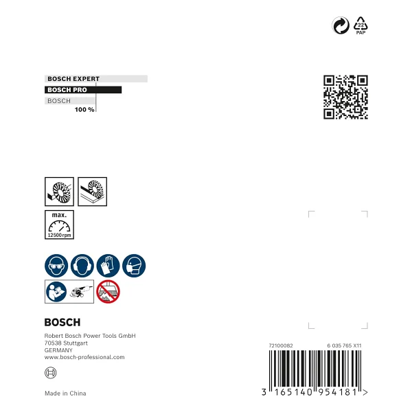 Bosch Professional Accessories cam fırçası, dalgalı tel Clean (metal için, X-LOCK, Ø 115 mm, tel kalınlığı 0,3 mm) - Görsel 4