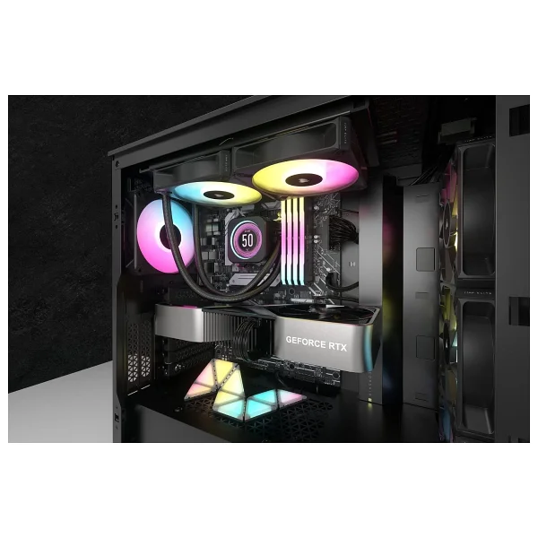 Corsair iCUE H100i Elite LCD XT CW-9060074-WW 240 mm İşlemci Sıvı Soğutucu - Görsel 2