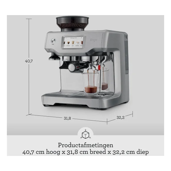 Sage The Barista Touch Ses880 Bss Yarı Otomatik Espresso Makinesi - Görsel 6