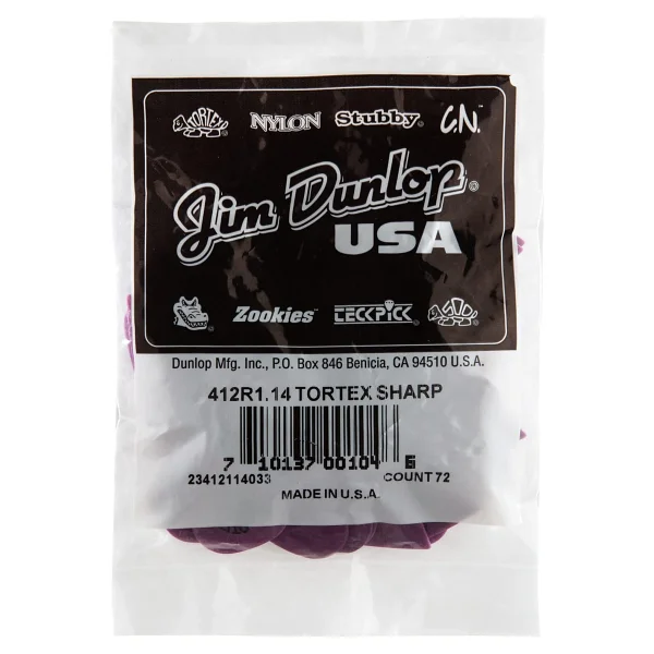 Dunlop 412R114 Tasche mit 72 1,14-mm-Vermittlern - Görsel 4