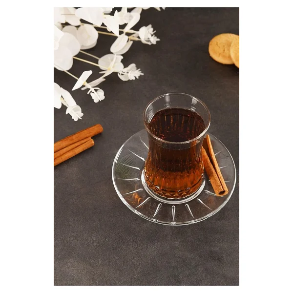 Paşabahçe Elysia Çay Bardağı Çay Takımı Seti 12 Parça Çay Seti 6 Kişilik - Görsel 4