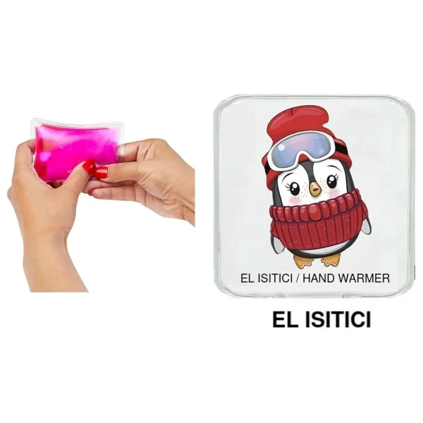 Bereli Penguen Cep Sobası,El Isıtıcı,Sıcak Su Torbası Pvc 10x9,5cm - Görsel 4