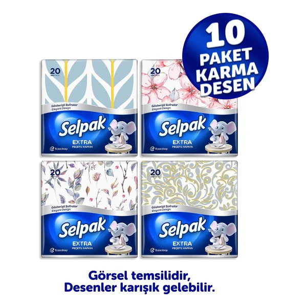 Selpak 20'li Deluxe Peçete - Görsel 3