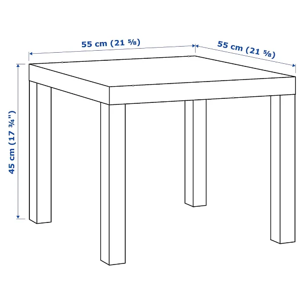 IKEA Lack 55x55 cm Yan Sehpa - Görsel 3