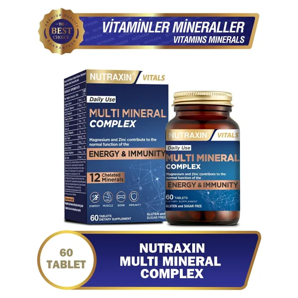 Nutraxin Multi Mineral Complex 60 Tablet - Görsel 3
