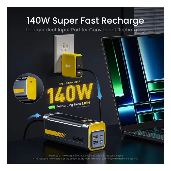 Aohi Starship 40000 mAh Hızlı Şarj Powerbank - Görsel 3