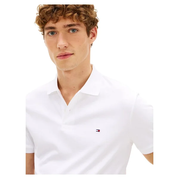 Tommy Hilfiger Liquid Cotton Essential Mw0mw35585 Kısa Kollu Polo Yaka Erkek Tişört - Görsel 3