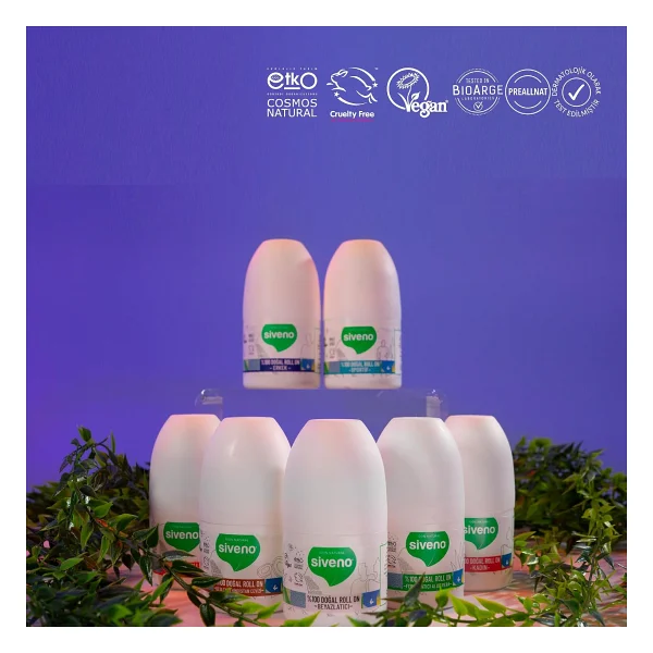 Siveno %100 Doğal 50 Ml Erkek Roll-On Deodorant - Görsel 7