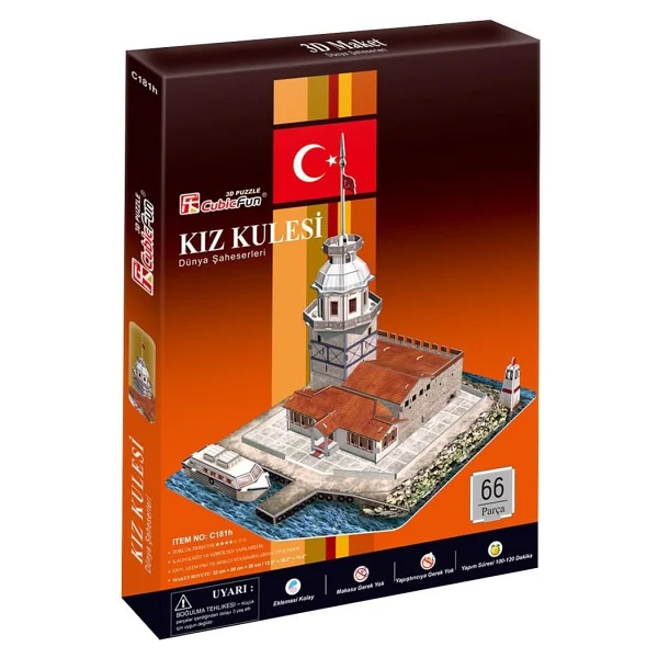 Cubicfun 3d 66 Parça Kız Kulesi Puzzle - Görsel 3