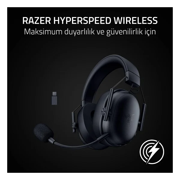 Razer Blackshark V3 X Hyperspeed Rz04-05420100-R3m1 7.1 USB Kablolu/Kablosuz Kulak Üstü Oyuncu Kulaklığı - Görsel 7