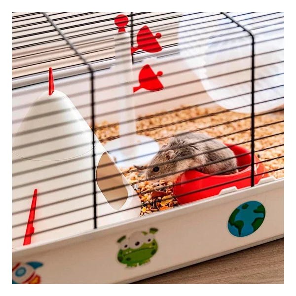 Ferplast Criceti 9 Hamster Kafesi Uzay Temalı, Space - Görsel 5
