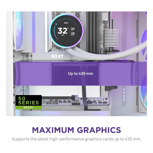 Nzxt H9 Flow RGB Large Fanlı E-Atx Oyuncu Kasası - Görsel 6