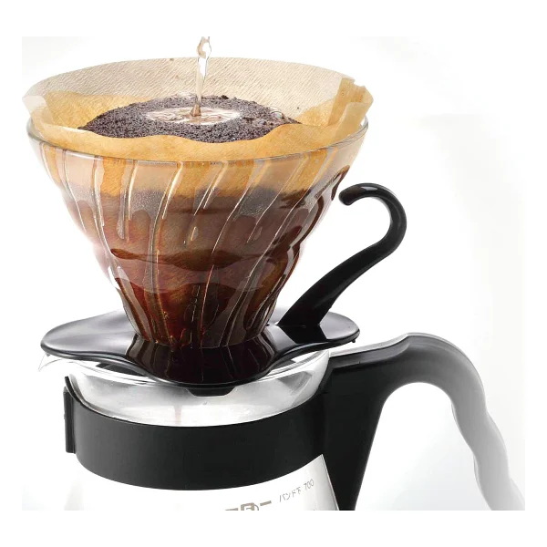 Hario V60 02 Dripper (Siyah Cam) - Görsel 3