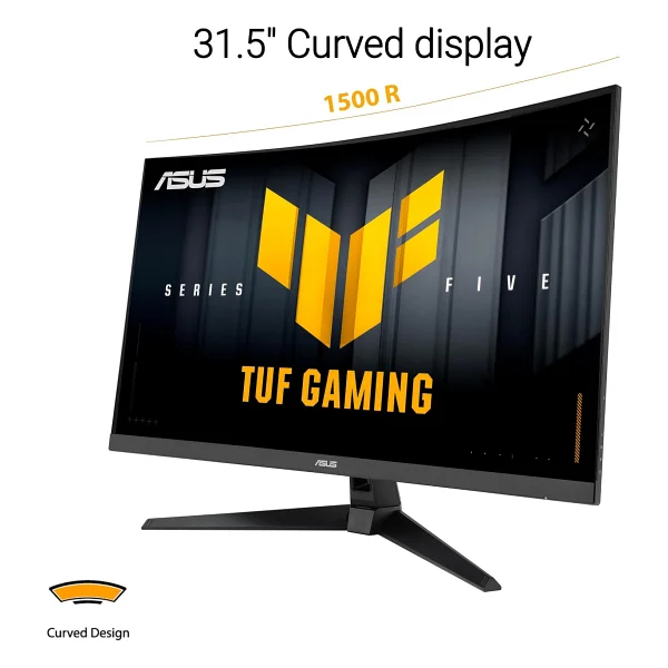 Asus TUF Gaming VG32VQM5B 31.5" 0.5 ms Full HD Curved 250 Hz OC Oyuncu Monitörü - Görsel 2