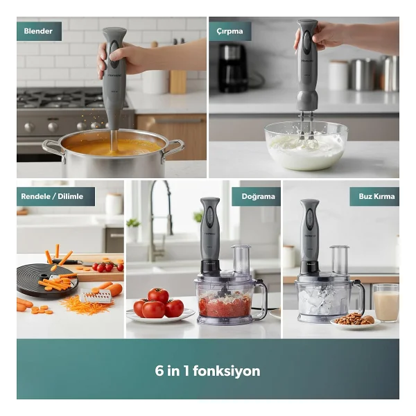 Homend Functionall 2851h 2000 W Mutfak Robotu - Görsel 5