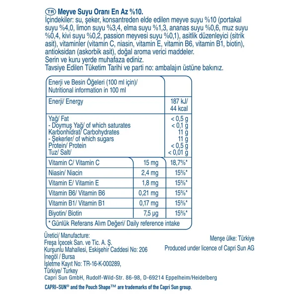 Capri-Sun Multivitamin 20x200 Ml - Görsel 2