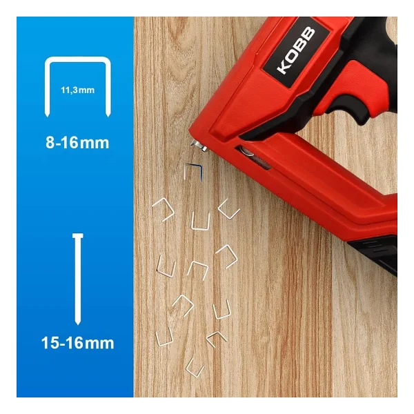 Kobb Kbz200b 8-16 Mm Zımba Ve 15-16 Mm Çivi Çakma Makinesi + 3000 Adet Yedek Zımba Ve Çivi - Görsel 2