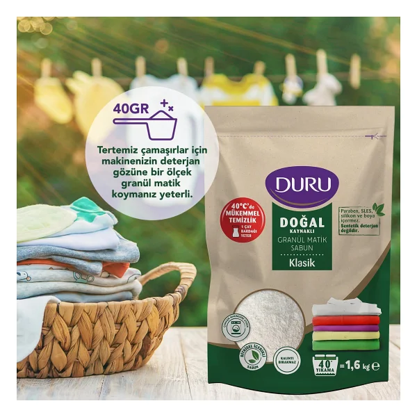 Duru Klasik 1600 Gr Granül Matik Sabun - Görsel 2