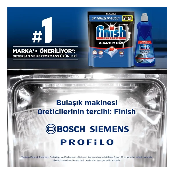 Finish Quantum Max Bulaşık Makinesi Tableti 85'li 2 Adet - Görsel 6