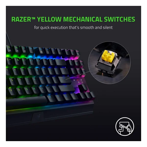 Razer BlackWidow V3 TKL RGB Yellow Switch Kablolu Mekanik Oyuncu Klavyesi - Görsel 3