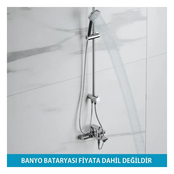 Adell Lido Rain Duş Sistemi -Krom - Görsel 4