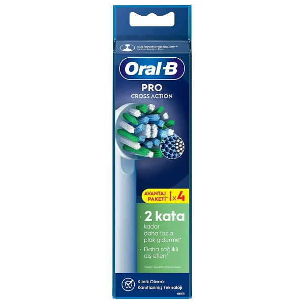 Oral-B Pro Cross Action X-Filament 4'lü Diş Fırçası Başlığı - Görsel 2