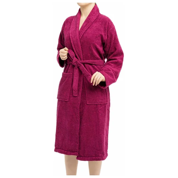 Soley Minerva Ekstra Yumuşak %100 Pamuk Kadın / Erkek Unisex Bornoz - Görsel 2