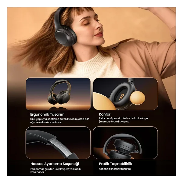 Soundpeats Cove Pro Kulak Üstü Bluetooth Kulaklık - Görsel 3