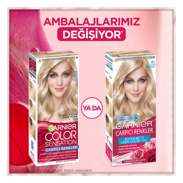 Garnier Çarpıcı Renkler 111 Ekstra Açık Gümüş Sarısı Saç Boyası - Görsel 10