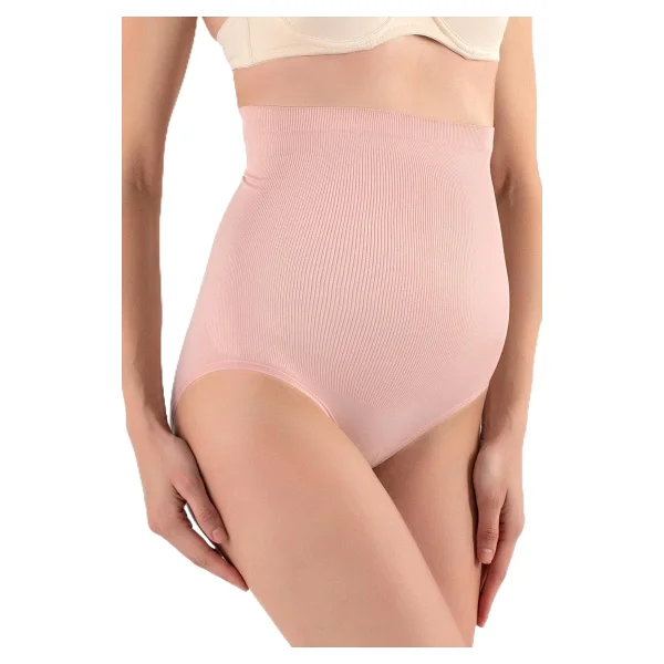 Kanz Yüksek Bel Çıtçıtlı Hamile Slip Siyah M-L - Görsel 4