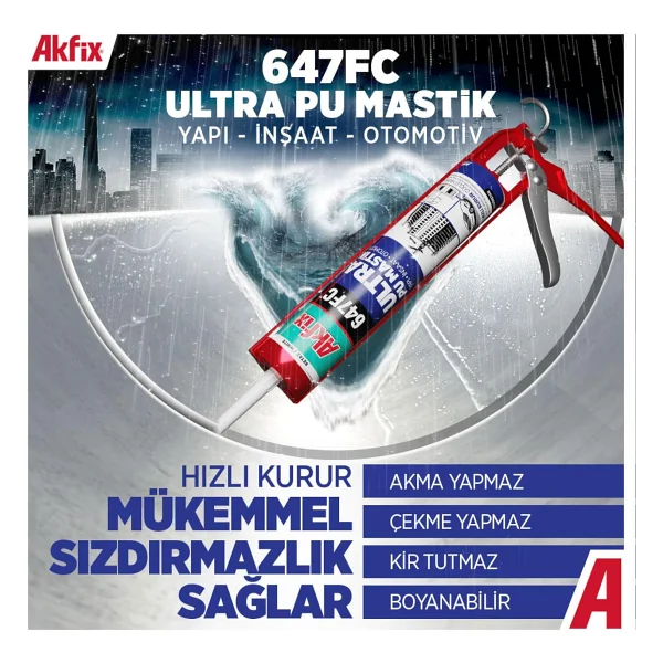 Akfix 647fc Ultra Poliüretan 280 Ml Mastik - Görsel 5