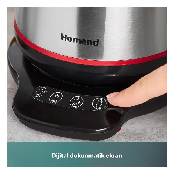 Homend 1708 Royaltea 1.9 LT Çay Makinesi inox - Görsel 7