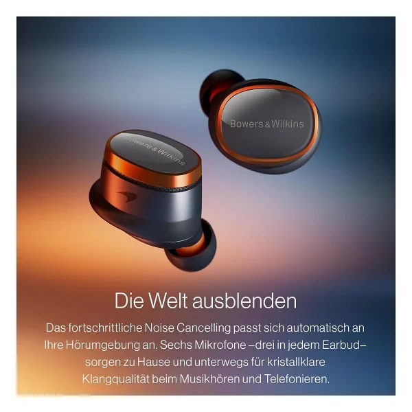 Bowers & Wilkins Pi8 Mclaren Edition ANC TWS Kulak İçi Bluetooth Kulaklık - Görsel 5