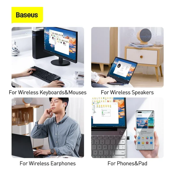 Baseus BA04 Bluetooth Adaptör - Görsel 4