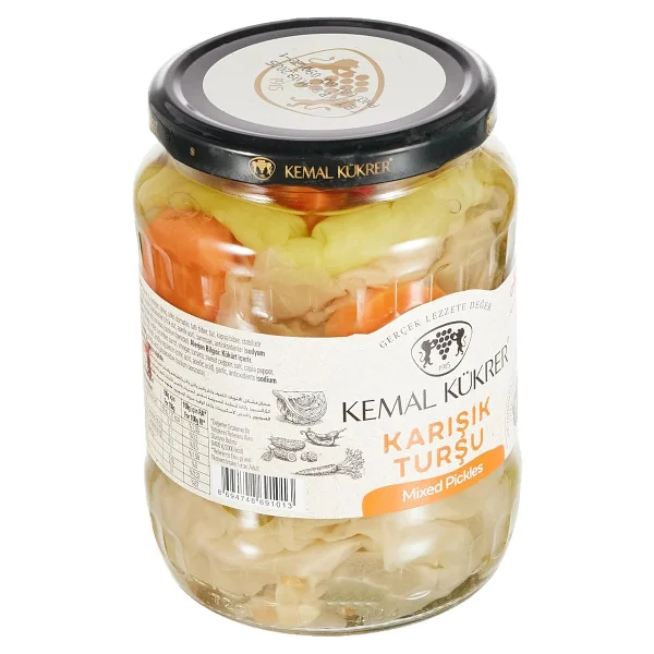 Kemal Kükrer Karışık Turşu Cam Kavanoz 650 gr - Görsel 3