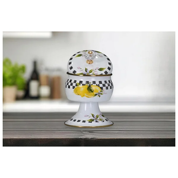 PR Home Lemon Ayaklı Emaye Şekerlik - Görsel 3