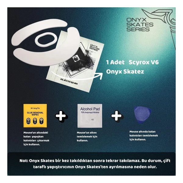 Klasse Onyx Mouse Skate (Scyrox V6 İle Uyumlu Skatez) - Görsel 4