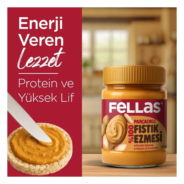 Fellas %100 Fıstık Ezmesi 300 gr - Görsel 3