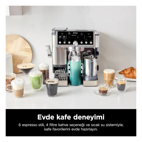 Ninja Luxe Cafe Pro Series Es701uk Yarı Otomatik Espresso Makinesi - Görsel 7